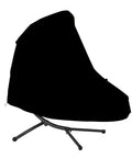 73 Inch Patio Hanging Chaise Lounge Cover With Zipper Waterproof Shield For Hammock Lounger Swing Chair And Stand 420D PVC Coated
