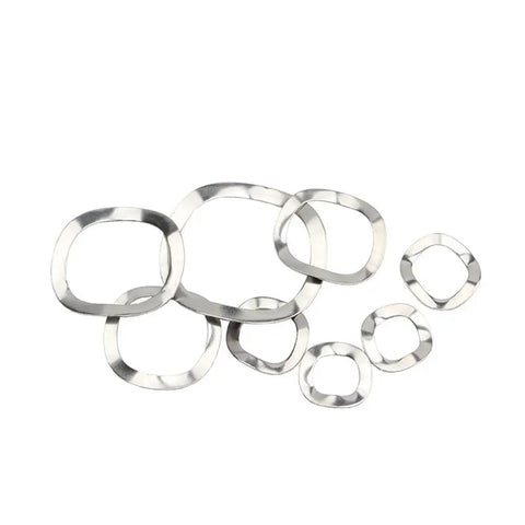 Wave Lock Washers Set, 121 Pcs, 304 Stainless Steel A2 Grade, Three Spring Washer Assortment Kit For M3 To M27 Bolts, Built To Last, Heavy Duty For DIY Projects, Must Have For Any Garage Or Workshop. Assorted stainless steel wave lock washers