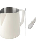 Barista Grade Pro Style Stainless Steel Milk Frothing Pitcher 600ml 20oz Double Wall Milk Jug For Espresso Cappuccino Latte Art Foam Set