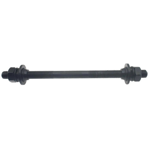 Rear Bike Hub Axle 175 Mm Solid Shaft M10 Threaded Replacement Part For Most Bicycles Durable Metal Easy Bolt On Install Tough As Nails