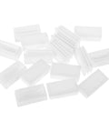 20 Pack White Plastic Square Tube Plugs For Chair And Table Legs End Caps No Slip Grip Durable Furniture Protectors