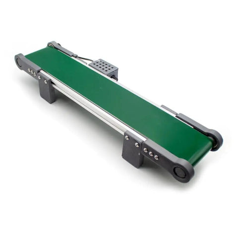 12V Electric Desktop Conveyor Belt For Tech Prototyping And Friction Experiments With Adjustable Speed From 0 To 116 RPM Compact Model