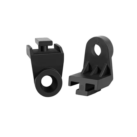 Universal Electric Radiator Fan Mounting Kit 8 Pieces L Shape Bracket Feet Tabs for Slim Thin Cooling Fans, ABS plastic detail view
