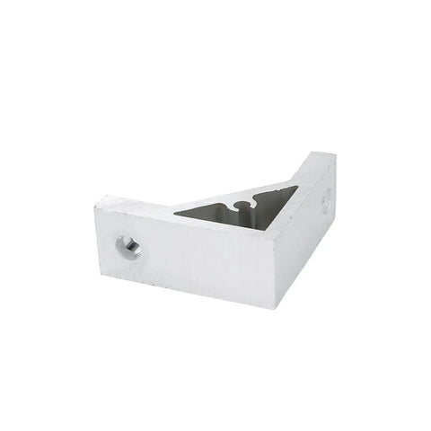 Aluminum 3030 inside corner bracket gusset triangle for extrusion profiles, 6.5mm slot, easy install T slot connector, DIY builds.