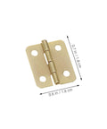 40 Pcs Small Brass Mini Hinges Hardware Kit With Screws For Jewelry Boxes Dollhouses And Wooden Crafts, 270 Degree Metal Hinges.