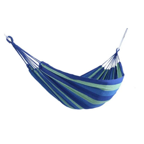 Colorful Cotton Hammock For Outdoors Portable Hanging Bed Hiking Friendly Single Person Garden Swing Canvas Travel Bed Camping