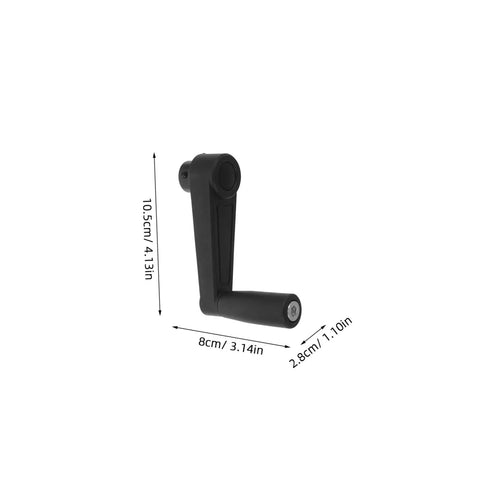 Black Plastic Round Hole Crank Handle Replacement Compatible With Rv Vent And Camper Antenna Height Adjustment, 10.5cm size.