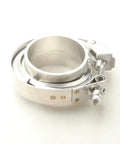 2 Inch Stainless Steel Quick Release Exhaust V Band Clamp Kit With Mild Steel Flanges For Universal Turbo Piping side view