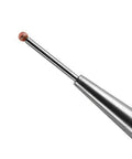 A-5000-7808 CMM touch probe stylus, close-up view with 1mm ball tip, 20mm length, M2 thread
