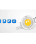 Heavy Duty Led Floodlight Rocked Up With Ip66 Weatherproof Aluminum Spitting Out A Sharp 120 Degree Warm Beam At 70W To 168W LED chip close-up.