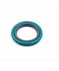 Two-piece rod seal for XST17/220 water jet machine, green outer ring with gray inner ring