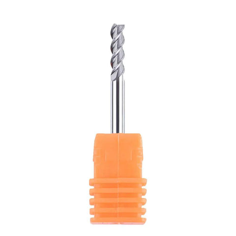 One Eighth Inch Aluminum End Mills Three Flute Flat Top Cnc Spiral Router Bits Upcut For Aluminum And Non Ferrous Metals Beefy