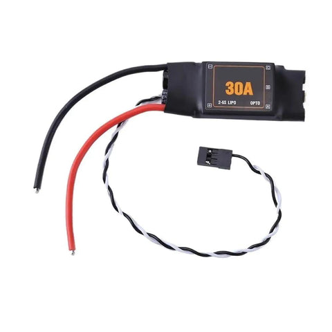 Close-up of 30A Opto ESC from Beefed-Up 360KV And 750KV Brushless Motors Pack With 4-Piece 30A Opto ESCs For 2-4S Drones