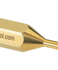 Go-To Brass Compass Screwdriver for Aircraft Maintenance CNC machined flat head precision tool with gold finish and 3 inch length