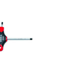 Journeyman T-Handle 5/32-Inch Hex Key For Maximum Torque, 4-Inch Length, Soft-Touch Grip displayed against a white background.