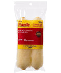 High Density Polyester Mini Roller Covers Provide Kickass Coverage For Fast Latex And Oil Paint Jobs Smooth As Silk Finish Essential Wall And Ceiling Painting Gear No Stress Application in a clear pack.