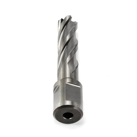 Oscarbide 9/16-in annular cutter with 3/4-in Weldon shank and 2-in depth, close-up view