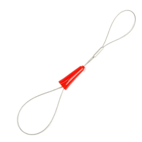 Sturdy 5M Fiberglass Fish Tape For Pulling Wires Fast, Solid Wire Puller Kit With Connector For Electrical Cables Through Walls And conduits In Homes Or Jobsites Durable Cable Loom Tool, red connector loop