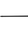 Badass Carbon Fiber Selfie Stick Extends One Hundred Eighteen Inches Ultra Light Extension Pole smooth finish, showing its length and mount.