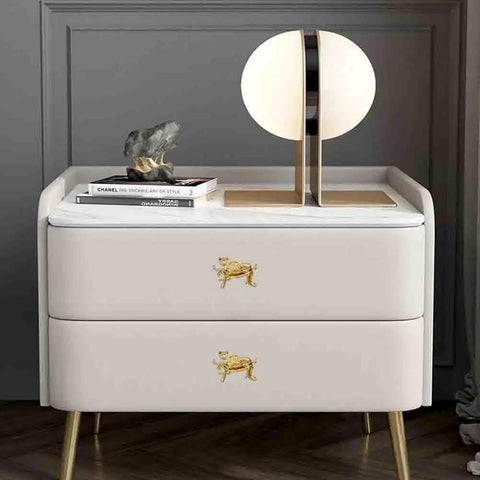 Gold Leopard Drawer Knobs 4 Piece Set For Dresser Cabinet Wardrobe Dope Animal Pulls Zinc Alloy Rust Resistant And Anti Corrosion 52mm 37mm 22mm Easy Install on white dresser