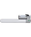 Side view of a 12V Linear Actuator With Adjustable Stroke Up To 950mm For Beds Skylights Frames And DIY Projects, smooth electric push rod.
