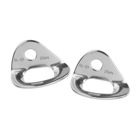 Bolt Hanger Plate Anchor System With 10 Mm Attachment Eye For Two Carabiners Rock Solid Stainless Steel Permanent Anchor Point 25KN Breaking Strength