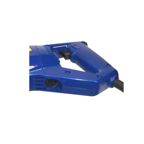 Heavy Duty Portable Electric Rebar Bender For 5/8 Inch Steel Rod And Pipe Tube Bending Tool High Performance At 110 Volt With Detachable Side Handle close-up of handle and power cord