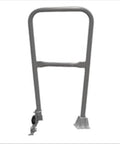 Rock Solid Dock Swing Gate Two Feet Long Gray Steel Build showing durable frame for secure private pier access.