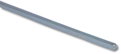 One Eighth Inch Square Key Stock Bar Set, Zn Coated Cold Drawn Steel, One Eighth By One Eighth By Twelve Inches, Built Tough Precision Key Stock