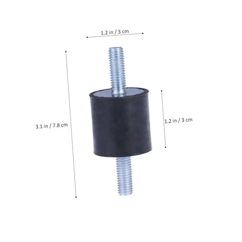 4 Pack Rubber Vibration Dampers Mounts For Air Conditioners And Equipment Noise Reduction And Vibration Isolation Absorbers Pro Grade Heavy Duty Mounts For Appliances Machinery And Industrial Gear, rubber damper with threaded bolt, 3.1 in x 1.2 in