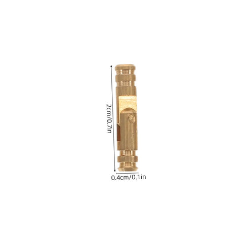 Brass Invisible Barrel Hinges With Quiet Operation, 25 Pack For Jewelry Boxes, Concealed Cylindrical Design showing dimensions