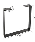14 Inch U Shaped Solid Steel Table Legs 2 Pack Built Tough Black For Coffee Tables TV Stands Benches Desks And Furniture Makeovers