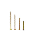 Pro Grade Wood Interior Construction Screws Kit With 100 Pcs Coarse Thread Bugle Head Yellow Zinc Drywall Screws Assortment for Wood Projects