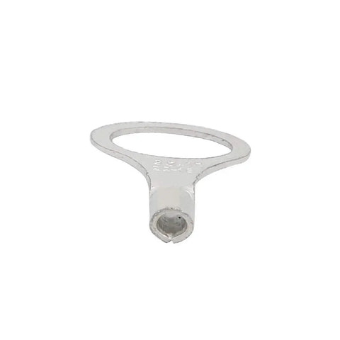 Close-up of a single non-insulated bare ring terminal from 60 Pcs Bare Ring Tongue Terminals Non Insulated Wire Connectors Kit For Electrical Wiring Projects