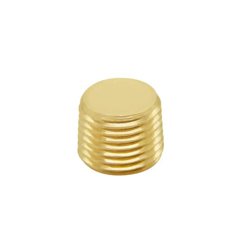Five Pack One Quarter Inch NPT Male Pipe Plugs With Internal Hex Countersunk Heads Brass Plumbing Fittings Anti Corrosion Rust Resistant Heavy Duty Leak Proof Seal Set, brass plug