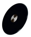 Heavy Duty Lazy Susan Turntable Bearing With Round Black Tempered Glass Rotating Tray For Home And Hotel Dining Tables Smooth Quiet Spin