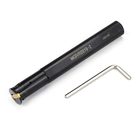 Five Eighth Inch Shank Grooving Cutoff Tool Holder Boring Bar With Four Point Nine Inch Overall Length For Pro Grade Tool Life MGIVR2016-2