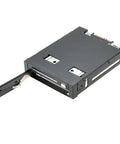 Dual Bay 2.5 Inch Sata Iii Hdd Ssd Tray Caddy Internal Mobile Rack Enclosure with open slot for hot swap docking.