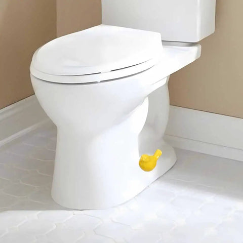 Super Clean White Bird Design Toilet Bolt Caps With Elegant Porcelain Screw Covers To Conceal Ugly Hardware And Level Up Your Bathroom Setup Effortlessly Inside This Solid Four Pack Collection on a toilet.