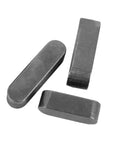 Dang Solid Steel Parallel Keys Set Of Ten With A Type Shaft Drivers And Flat Keyway Pins Built Like A Tank For Quick Machine Assembly Includes M3 Through M16 Sizes. Three steel parallel keys showing flat design.