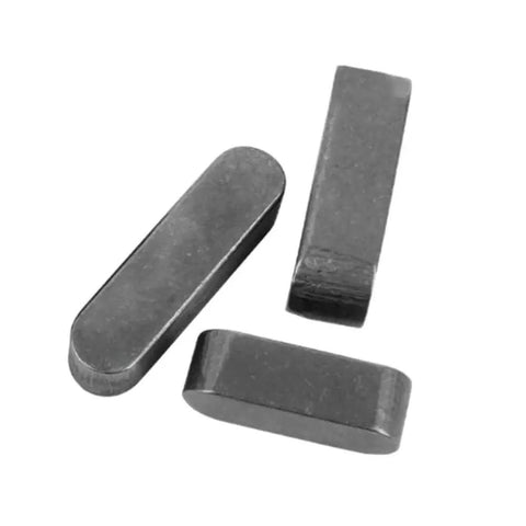 Dang Solid Steel Parallel Keys Set Of Ten With A Type Shaft Drivers And Flat Keyway Pins Built Like A Tank For Quick Machine Assembly Includes M3 Through M16 Sizes. Three steel parallel keys showing flat design.