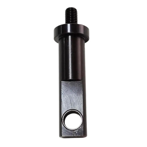 Impression Cylinder Rod Replacement For XL105 Offset Printing Press, Beefed Up Heavy Duty Black Spare Part For Precision Printing, Easy Install, Durable Construction, Ideal For Routine Maintenance And Repairs. black metal rod with threaded end and hole