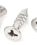 WUUWCHODC Gate Latch Cabin Hook with Rotating Window and Mounting Screws, stainless steel mounting screws for installation.