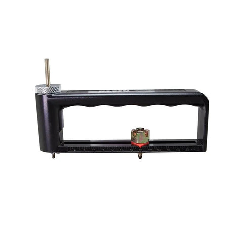 Go-To Adjustable Hole Cutter 2 To 12 Inch with built-in inch and centimeter scale for sheet metal cuts, 24 gauge steel and 26 gauge stainless