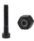 Heavy Duty M6 Rivet Nut Tool Kit Features 20 Pieces Of Petal Head Expansion Clamps For Manual Riveter And Fastener Work That Is Rock Solid, black steel threaded insert and hex nut