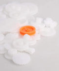 64 Type Plastic Gears Kit With Crown Gears Single And Double Reduction Gears Worm Gears Pulleys For DC Motors DIY Model Toys Gear Set