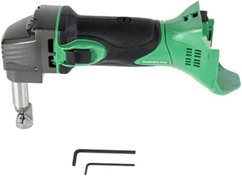 18V Cordless Nibbler For Metal Panels Beasts At Cutting Through Mild Steel, Aluminum, With 180 Degree 3-Stop Die Holder