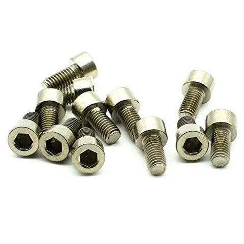 Badass Grade 2 Beefy Titanium M6 Hex Head Bolts 75Mm Long Din912 Standard For Dirt Bike Frame Rig and Custom Build Mounts Heavy Duty Smooth Non Knurled Fastener Parts Grey in a group.
