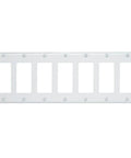 7 Gang Decora GFCI Wall Plate Thermoset White Standard Size Built For A Dope Look And Easy Install Durable Finish With Rounded Edges