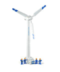 Knockout Educational Wind Turbine Model Kit Features No Fuss Snap Together Diy Build With Mini Worker Figures 21.7 Inch Tower